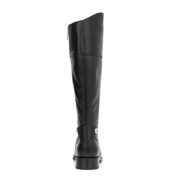 Aquatalia Black Leather Nerina Knee High Tall Riding Boot in Black, Size 6.5 - Picture 4 of 14